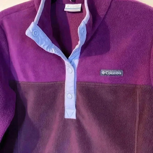 Columbia Fleece Pullover Purple Maroon Women's Medium - Picture 2 of 12